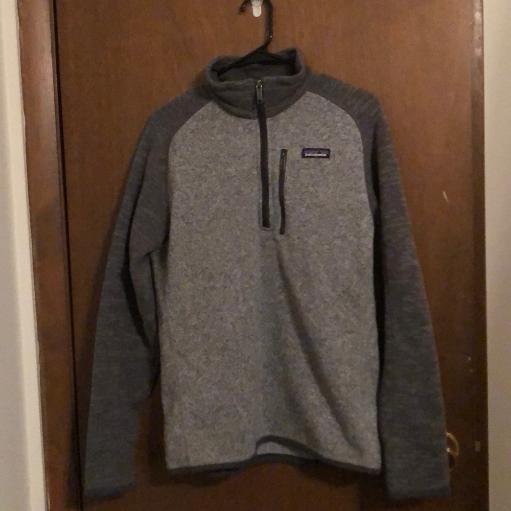 Men’s M Patagonia Fleece 3/4 zip grey